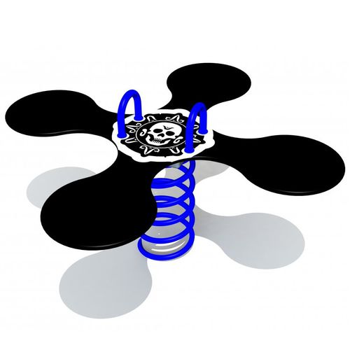 Plastic spring rocker - PIRATE WORLD  - Tiptiptap - pirate / 4-seater