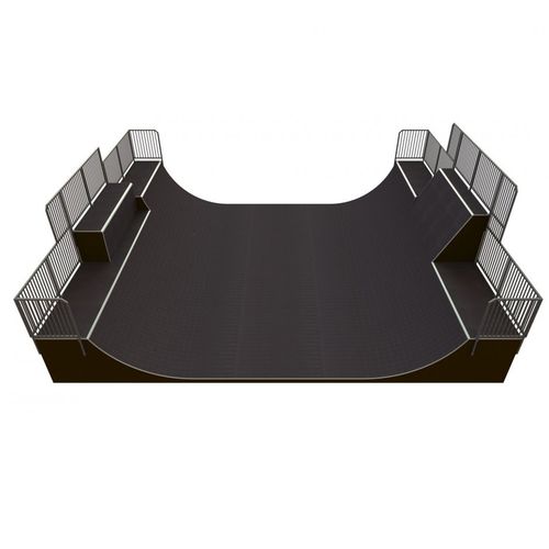 Skatepark mini ramp - MR 03 - Tiptiptap - asphalt / concrete