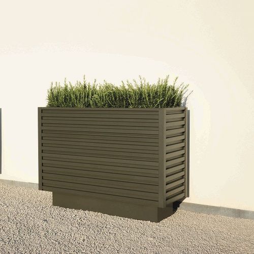 Aluminum planter - MINIMAL - Formino - rectangular / custom / contemporary