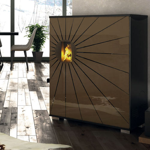 Pellet heating stove - COSMO - LineaVz - 0 - 5 kW / contemporary / cast iron
