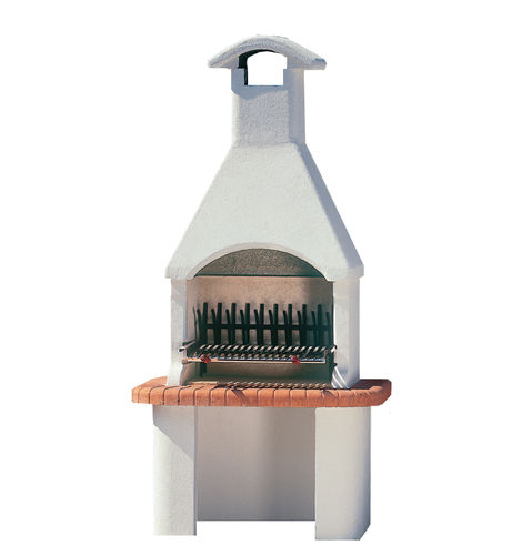 Charcoal barbecue - TREMITI - LineaVz - wood-burning / fixed / concrete