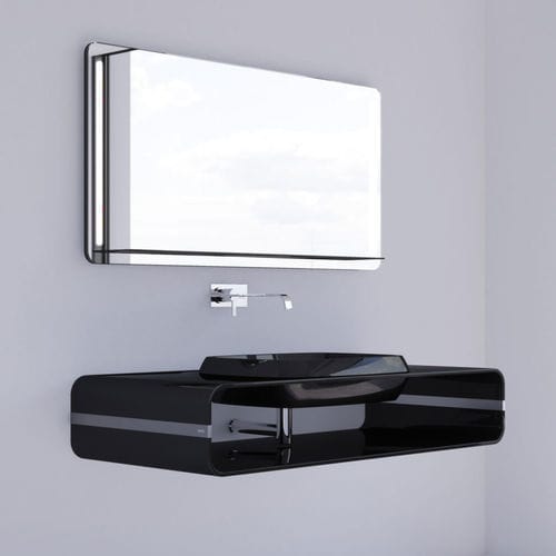 Integrated washbasin - KAAWAN - Carbon Composites, SL - aluminum / carbon fiber / with counter