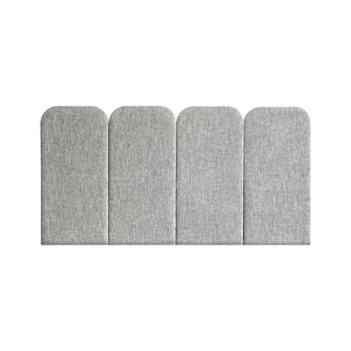Double bed headboard - PAN: VELVET GRIS CLAIR - NUÉE ÉDITION - contemporary / fabric / upholstered