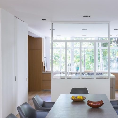 Door on hinge - SYSTEM - ELEZIO - interior / solid wood / steel
