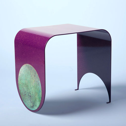 Contemporary stool - THIN - KIN & COMPANY - steel
