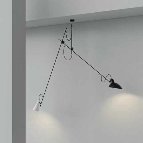 Pendant lamp - VV CINQUANTA - Astep - aluminum / steel / brass