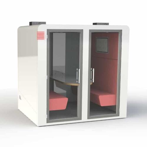 Acoustic office pod - PROCYON SIXO - SBS - glass / for open space