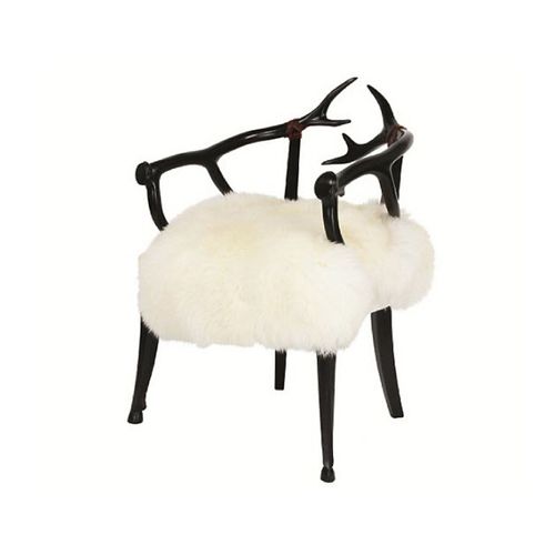 Original design chair - CERF - Henryot & Cie - indoor / fabric / wooden base