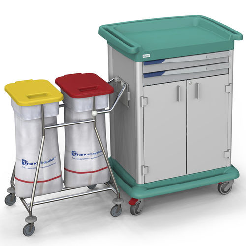 Treatment trolley - ESSENTIAL 10 - Francehopital - for linen / waste / for healthcare facilities