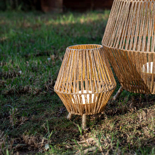 Floor lamp - SISINE 30 - NEWGARDEN - natural fiber / contemporary / wireless