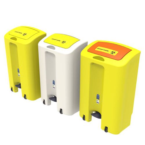 Hygienic trash can - ENVIROSTEP  - leafield envirobin - polyethylene / contemporary / for hospital