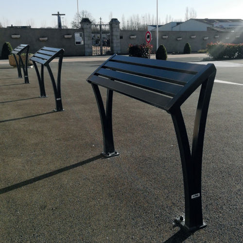 Contemporary public bench - ATLANTIDE - Activia Mobilier Urbain - steel / galvanised steel / powder-coated steel