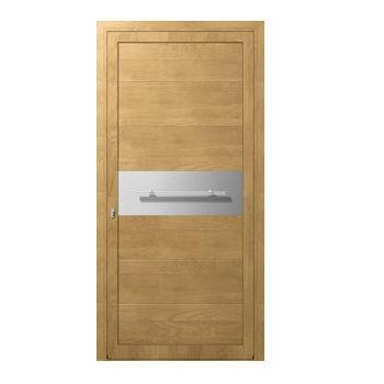 Glass door panel - I300 SERIES - ALUMINCO - steel / aluminum