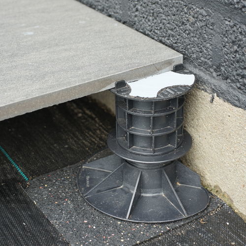 Polypropylene terrace pedestal - AK 3.5/5 - SOLIDOR - recycled plastic / high-resistance / outdoor