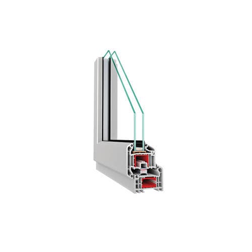PVC window profile - Maxi Majestic - ASAŞ Veratec - thermally-insulated / acoustic / waterproof