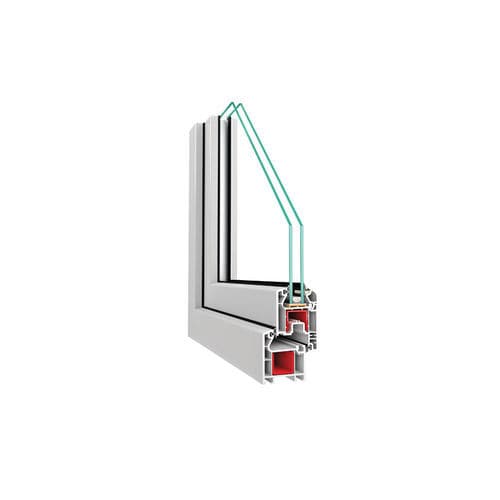 PVC window profile - Spring 52 - ASAŞ Veratec - thermally-insulated / acoustic