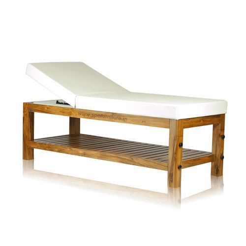 Teak massage table - Bliss  - Esthetica Spa and Salon Resources Private Limited - reclining / for spas