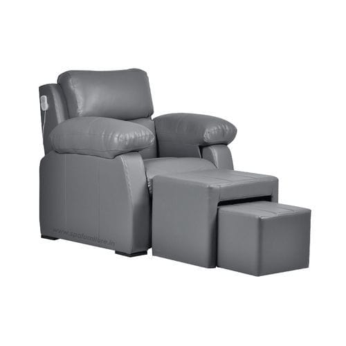 Leather pedicure spa chair - Nakul  - Esthetica Spa and Salon Resources Private Limited - with headrest / with footrest / reclining