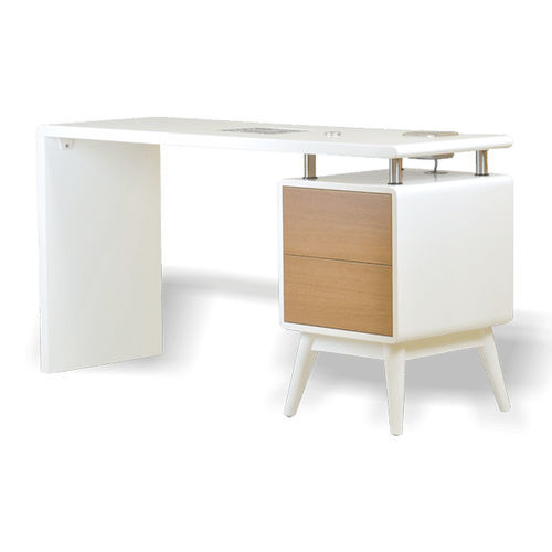 Manicure table with built-in lighting - Damini - Esthetica Spa and Salon Resources Private Limited - with storage