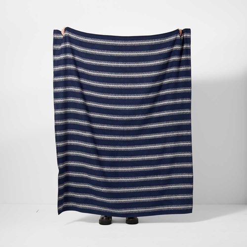 Cotton lap robe - FELL STRIPE SMALL - IAN MANKIN