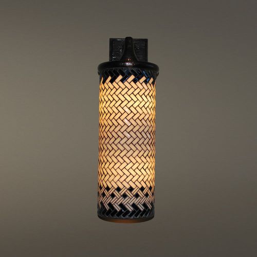 Traditional wall light - CYLINDER - Hilliard - indoor / bronze / glass
