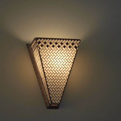Traditional wall light - FRENCH ABACUS - Hilliard - indoor / bronze / glass