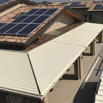 Extruded aluminum solar shading - Unica living design Poland - for facade / window / for roof
