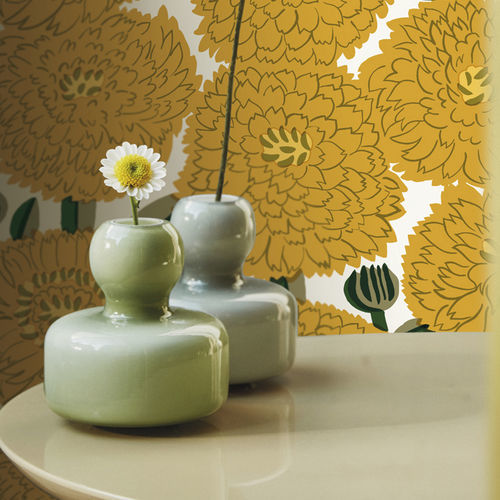 Contemporary wallpaper - PRIMAVERA - SIRPI - nonwoven fabric / floral / blue