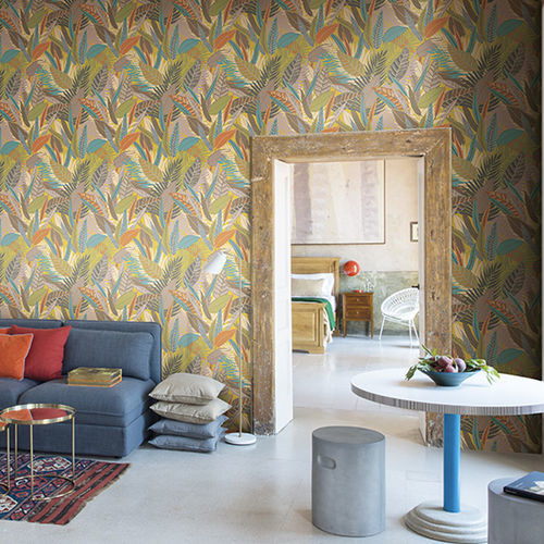 Contemporary wallpaper - KONGO  - SIRPI - nonwoven fabric / floral / fabric look