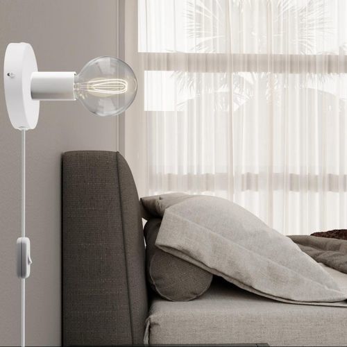 Contemporary wall light - SPOSTALUCE - Creative cables - outdoor / metal / spherical