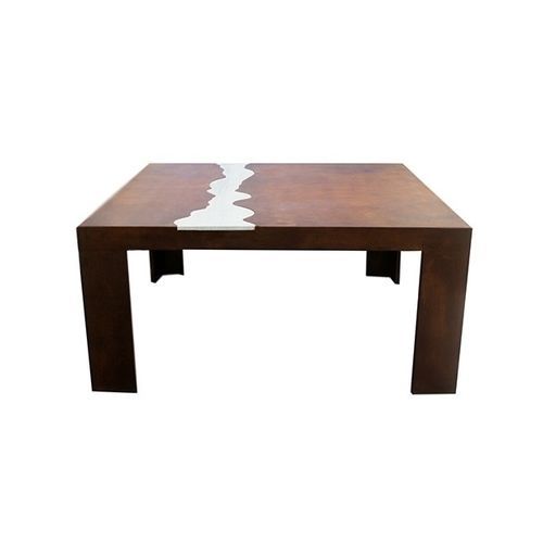 Contemporary table - TIVOLI - Trackdesign - marble / COR-TEN® base / rectangular