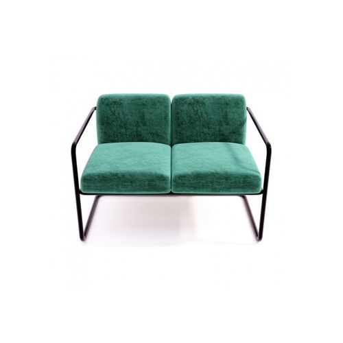 Contemporary sofa - TERES  - Trackdesign - fabric / with armrests / green