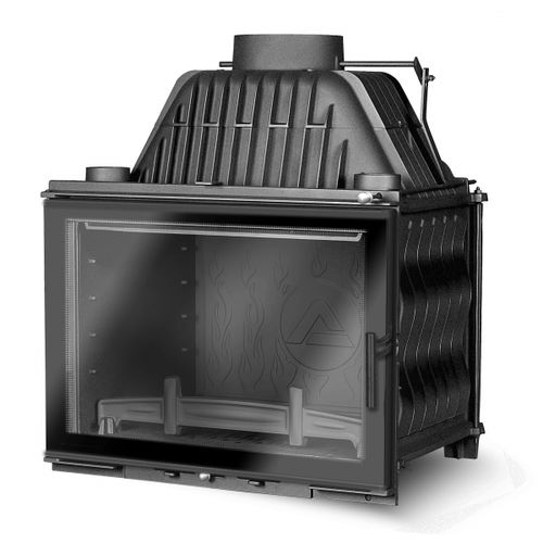 Wood-burning fireplace - W17 DEKOR - kawmet - built-in / Single-sided / closed hearth