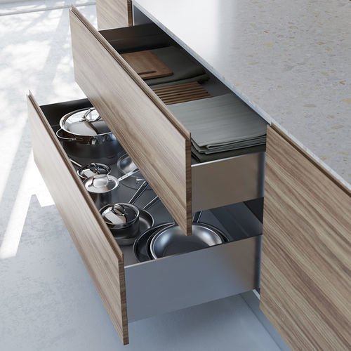 Concealed drawer runner - PROGRESSA - SALICE - full-extension / steel ...