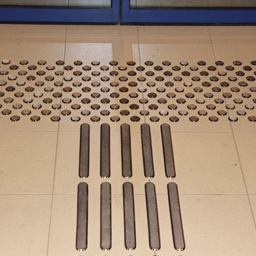 Stainless steel tactile guidance paving - KD - OLEJÁR spol. s r.o.