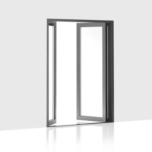 Swing French door - 303 - Centor - aluminium / double-glazed / thermally-insulated