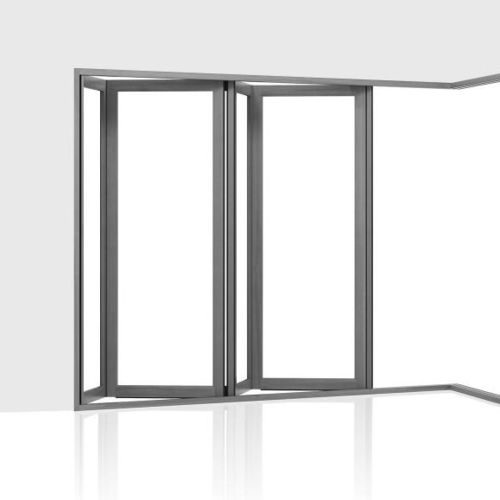 Folding patio door - 407 - Centor - aluminium / double-glazed / triple-glazed