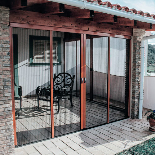 Sliding screen - LAU PLISSE - Aluminante - for doors