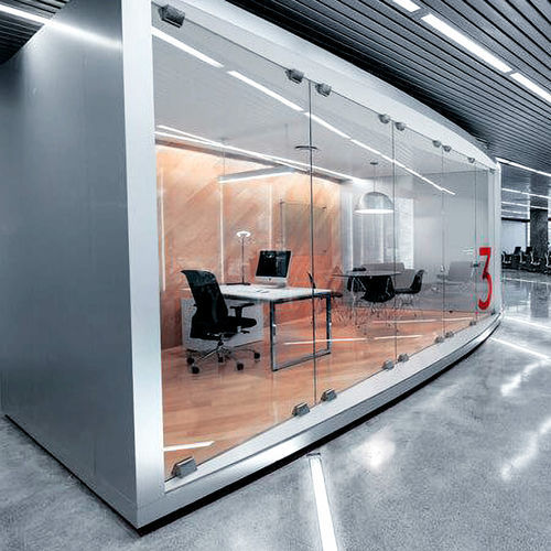 Removable partition - INNOWAL UFICIO - Aluminante - glass / commercial ...