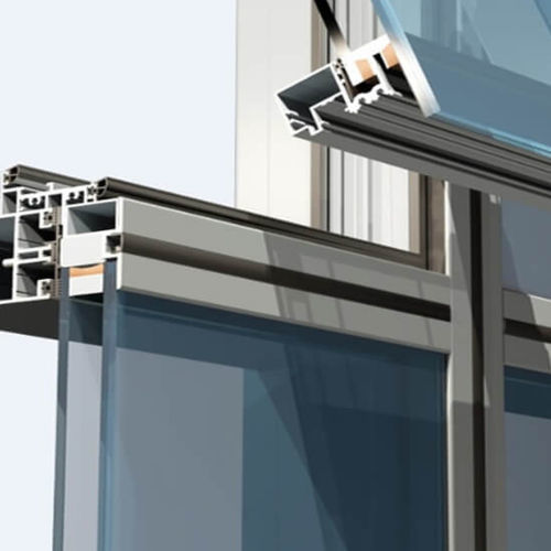 Panel curtain wall - AF - Aluminante - aluminum and glass / durable