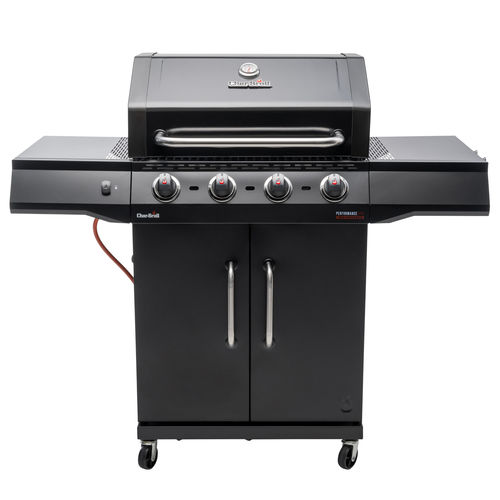 Gas barbecue - PERFORMANCE CORE B 4 - CHARBROIL - on casters / cast iron / stainless steel
