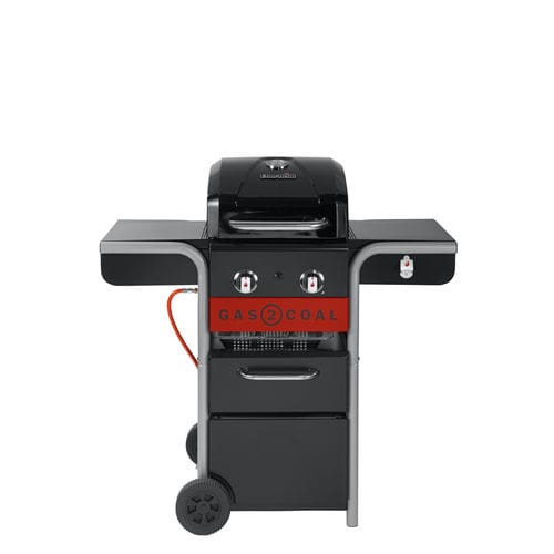Gas barbecue - GAS2COAL 2.0 210  - CHARBROIL - on casters / steel / cast iron