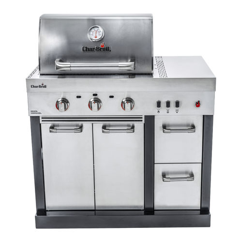 Gas barbecue - ULTIMATE 3200 - CHARBROIL - free-standing / cast iron / stainless steel