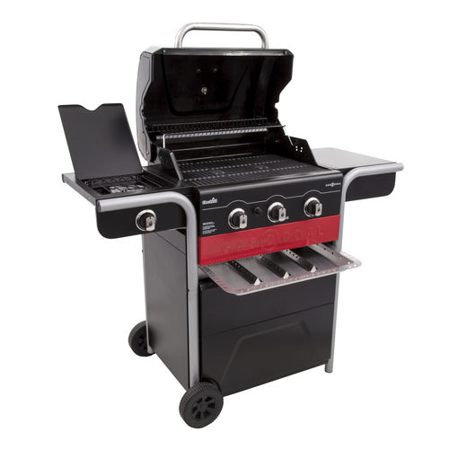 Gas barbecue - GAS2COAL 330 - CHARBROIL - charcoal / on casters / cast iron