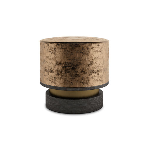 Original design stool - WYO - Porus studio - velvet / ash base / central base