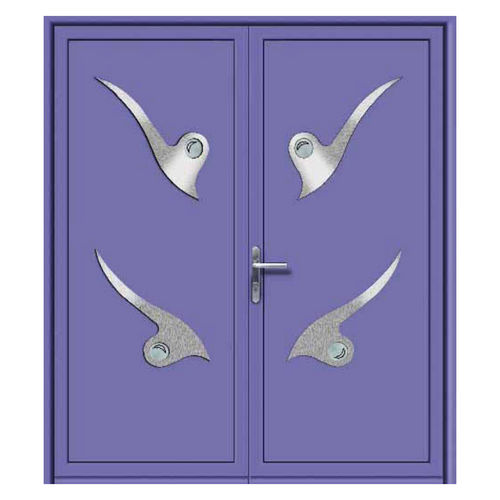 Entry door - ELEMENTS : ACTINIO - ALUPORTA - aluminum / swing / without glazing