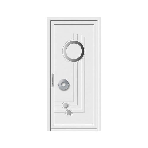 Entry door - MANGANESO - ALUPORTA - aluminum / swing / without glazing