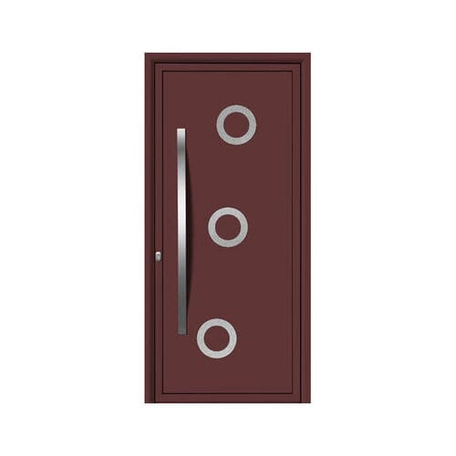 Entry door - EVOLUCION : RADON B  - ALUPORTA - aluminum / stainless steel / PVC