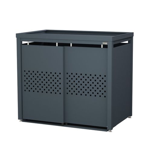 Recycling bin enclosure - StyleOUT® 2x240 QUBIS - Dukin d.o.o.