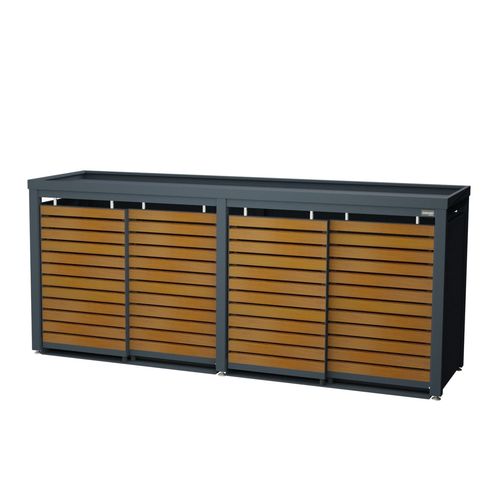 Recycling bin enclosure - StyleOUT® 4x120 LINIS  - Dukin d.o.o.